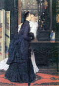 Young Women With Japanese Goods Tissot A4 Photo Print