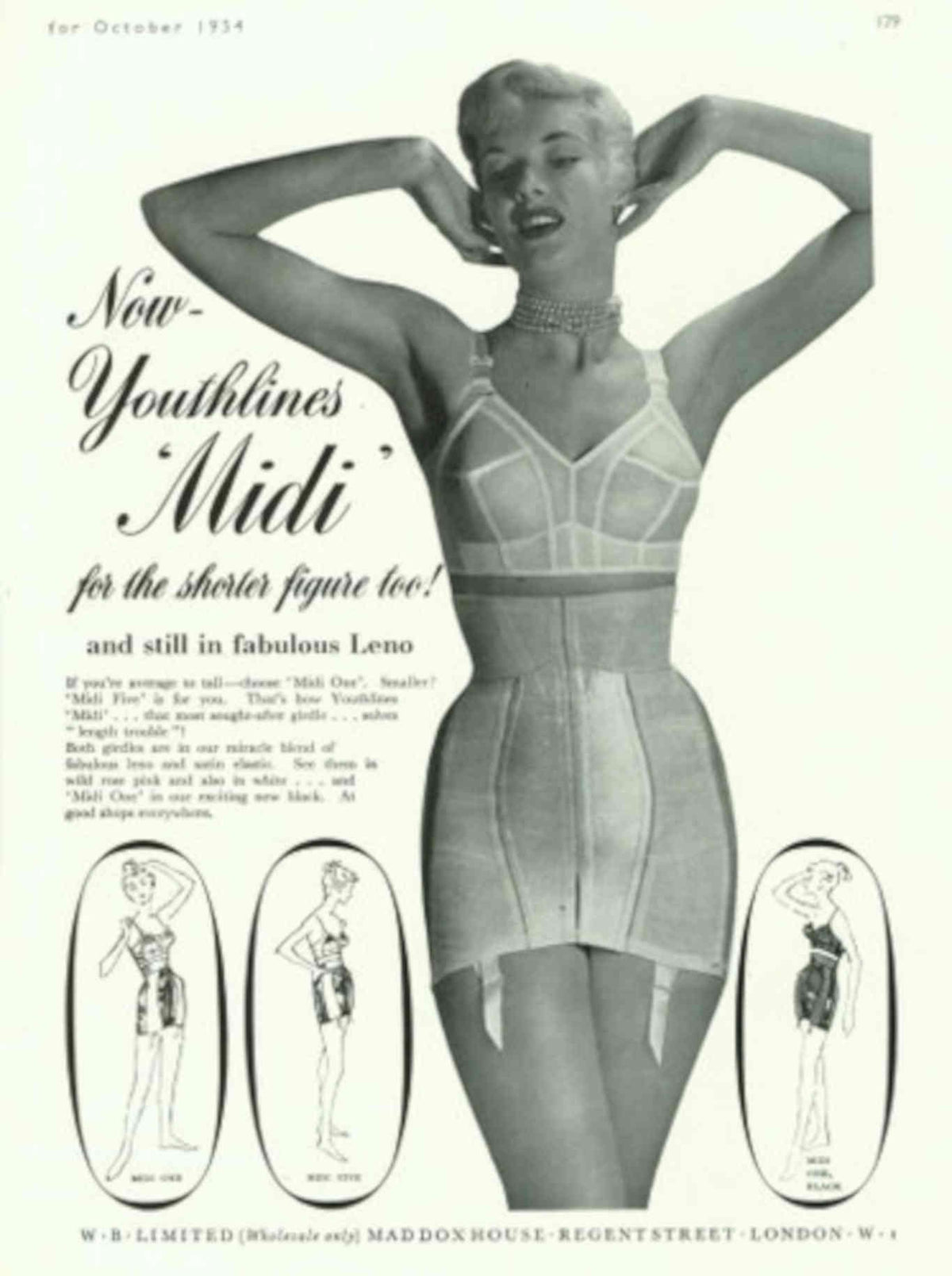 Youthlines Midi Dress 1950s Vintage Retro Advert Poster