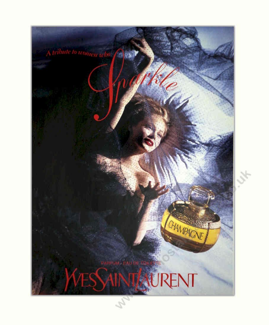 Ysl Fragile Perfume Vintage Retro Advert Poster A4 Photo Print
