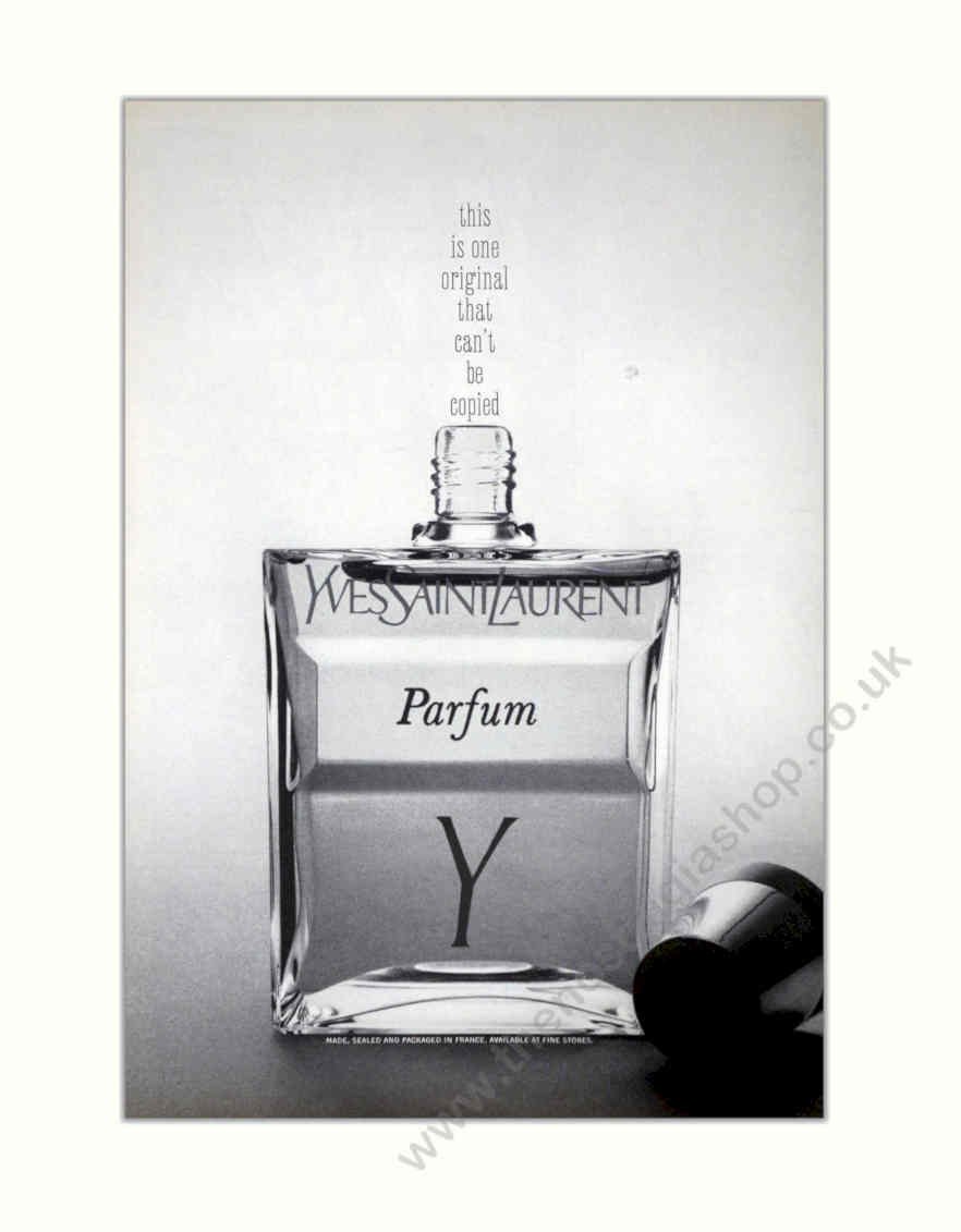 Ysl Perfume Bottle Vintage Retro Advert Poster A4 Photo Print