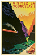 Yugoslavia Train Poster Vintage Retro Advert Poster A4 Photo Print