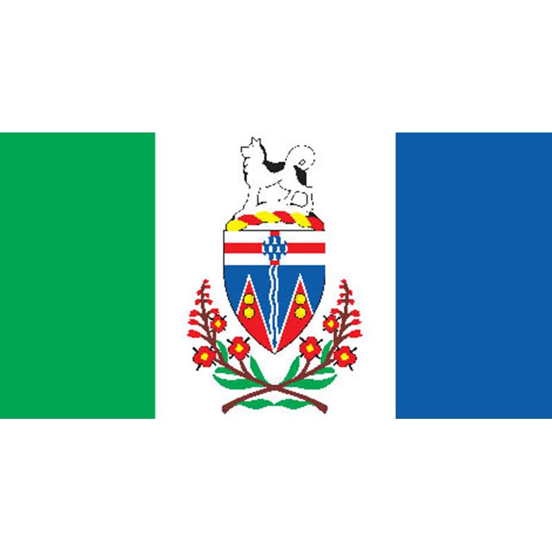 Yukon Prov Flag N3912 A4 Photo Print