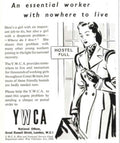 Ywca Hostel Full 1940s Vintage Retro Advert Poster