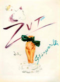 Z Vrt Perfume 1940s Vintage Retro Advert Poster