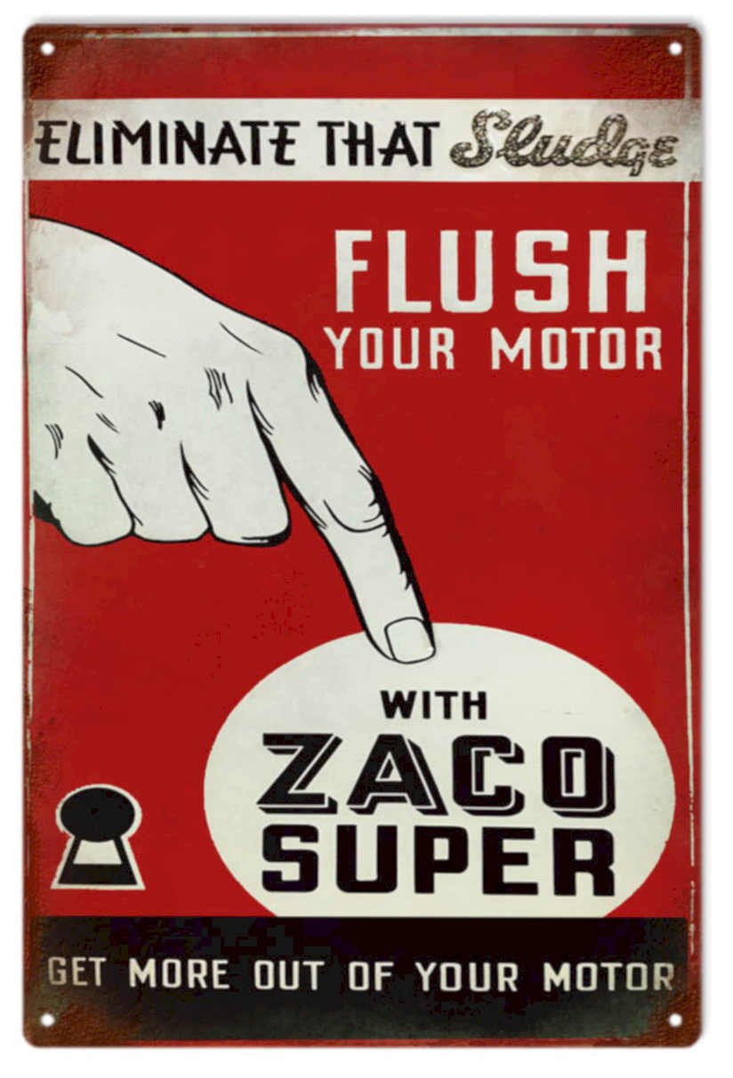 Zaco Super Flush Vintage Retro Advert Ads A4 Photo Print