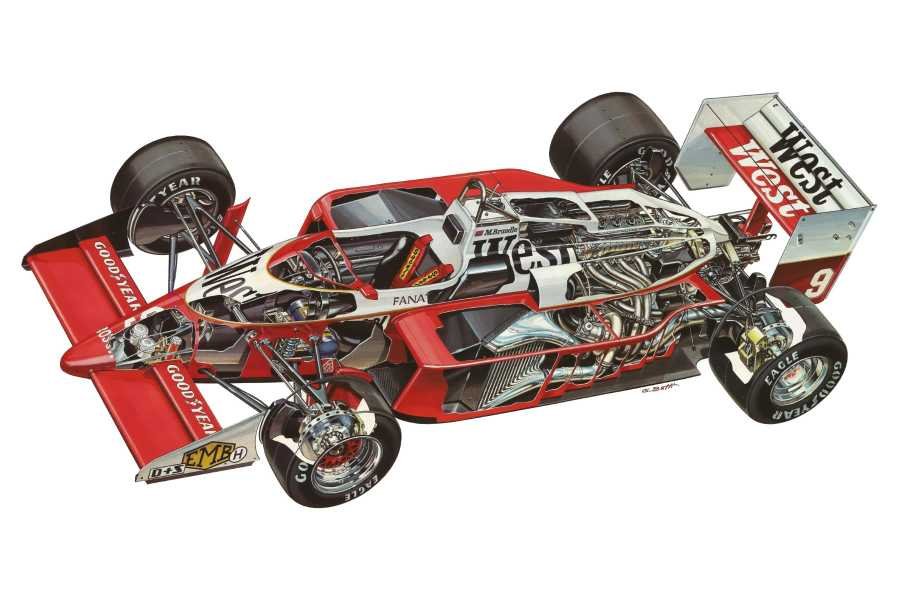 Zakspeed 871 1987 cutaway A4 Photo Print