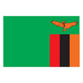 Zambia Flag N1797 A4 Photo Print