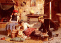 Zampighi Eugenio A Happy Family A4 Photo Print
