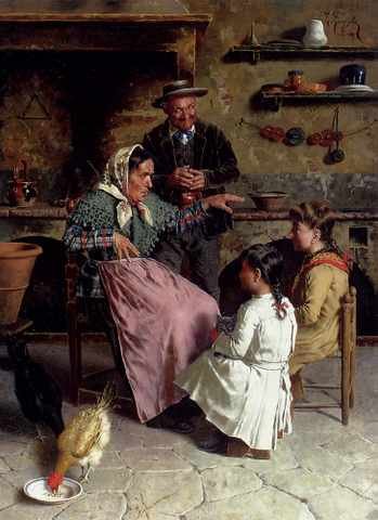 Zampighi Eugenio Captive Audience A4 Photo Print