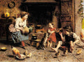 Zampighi Eugenio Mealtime A4 Photo Print