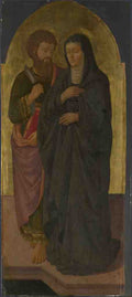 Zanobi Machiavelli Saint Bartholomew and Saint Monica A4 Photo Print