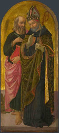 Zanobi Machiavelli Saint Mark and Saint Augustine A4 Photo Print