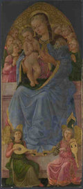 Zanobi Machiavelli The Virgin and Child A4 Photo Print