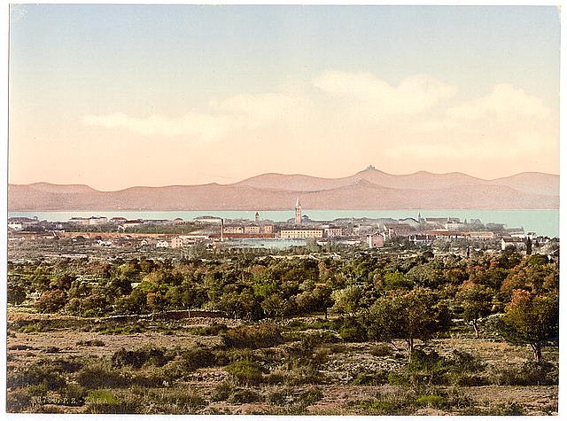 Zara general view Dalmatia Vintage A4 Photo Print