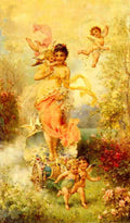 Zatzka Hans The Goddess Of Spring A4 Photo Print