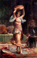 Zatzka Hans The Tambourine Player A4 Photo Print