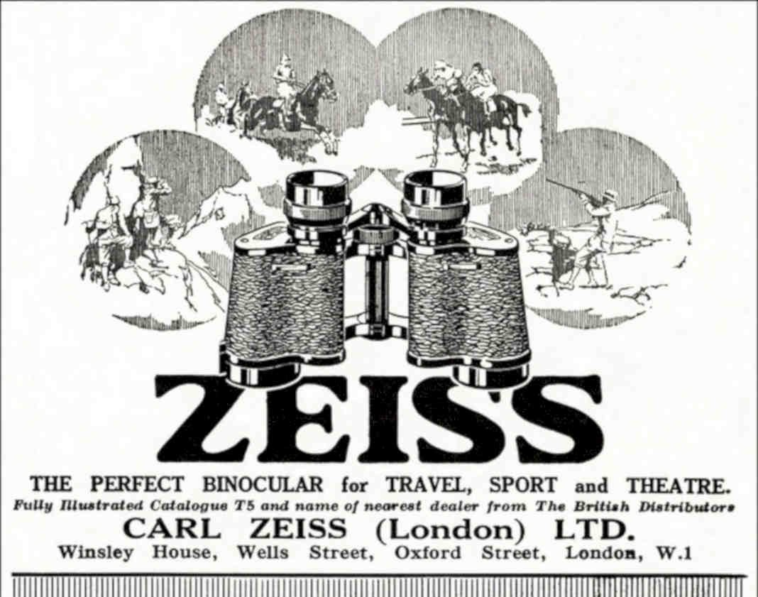 Zeiss Binoculars Travel Vintage Retro Advert Poster A4 Photo Print
