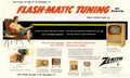 Zenith Flashmatic Tuning 1950s Vintage Retro Advert Poster