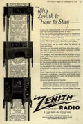 Zenith Radios 1925 Vintage Retro Advert Ads A4 Photo Print