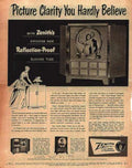 Zenith Reflection Tv Vintage Retro Advert Ads A4 Photo Print