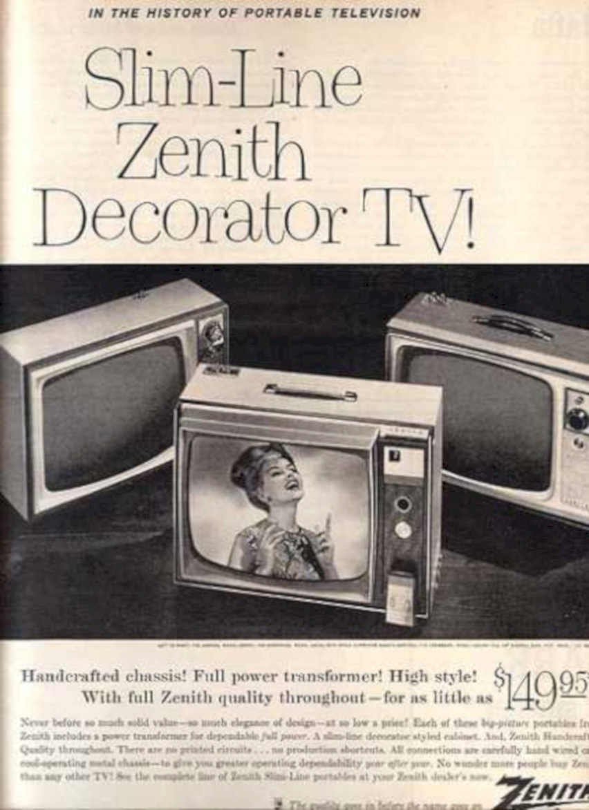 Zenith Slim Line Vintage Retro Advert Ads A4 Photo Print