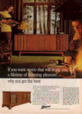 Zenith Stereo Console 1 Vintage Retro Advert Ads A4 Photo Print