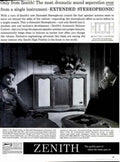Zenith Stereo Console 2 Vintage Retro Advert Ads A4 Photo Print