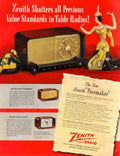 Zenith Table Radios Vintage Retro Advert Ads A4 Photo Print
