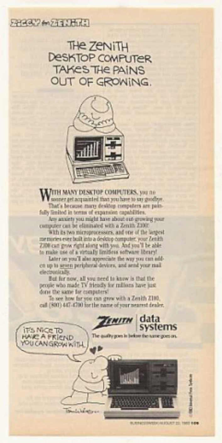 Zenith Z80 Data Vintage Retro Advert Ads A4 Photo Print