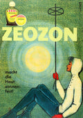 Zeozon Sun Lotion Vintage Retro Advert Poster A4 Photo Print