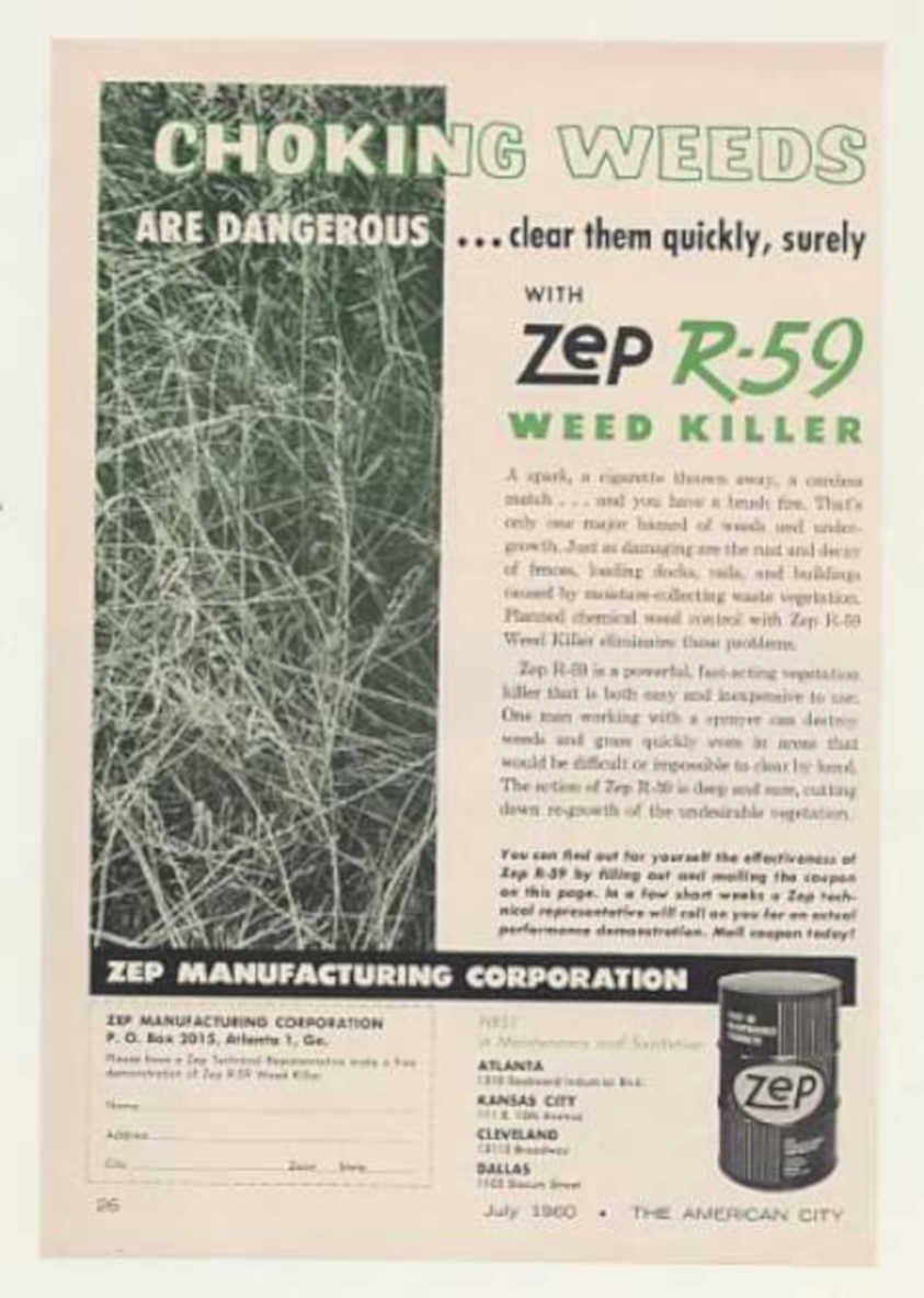 Zep Weed Killer Vintage Retro Advert Ads A4 Photo Print