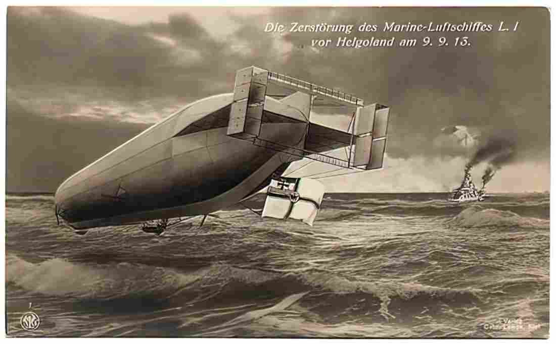 Zeppelin Airship 000 A4 Photo Print