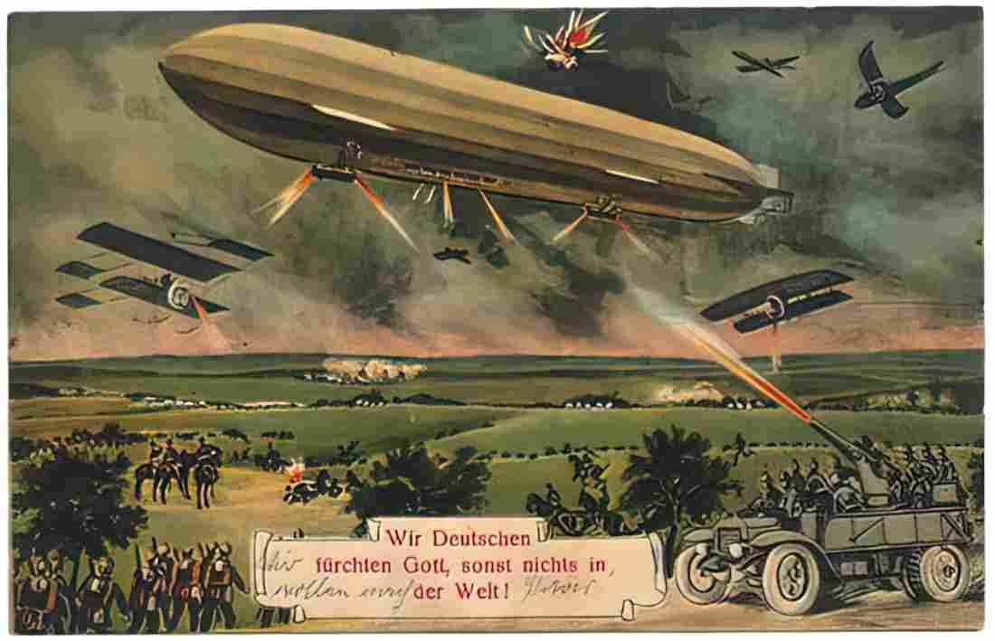 Zeppelin Airship 005 A4 Photo Print