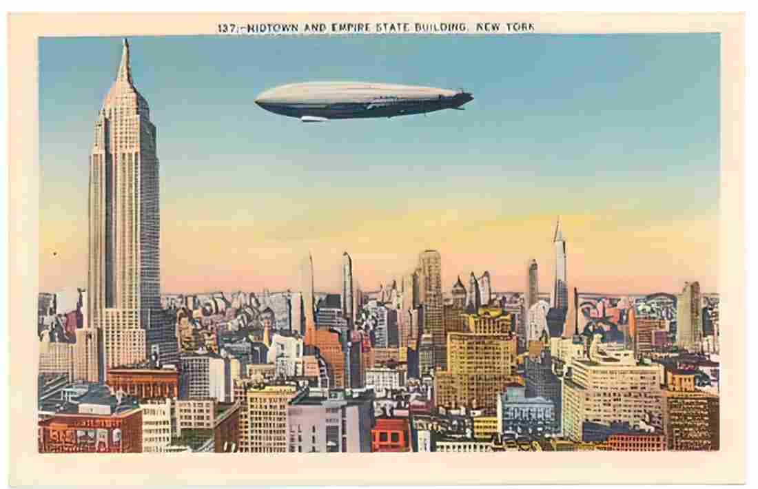Zeppelin Airship 007 A4 Photo Print