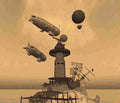 Zeppelin Airship 474 A4 Photo Print