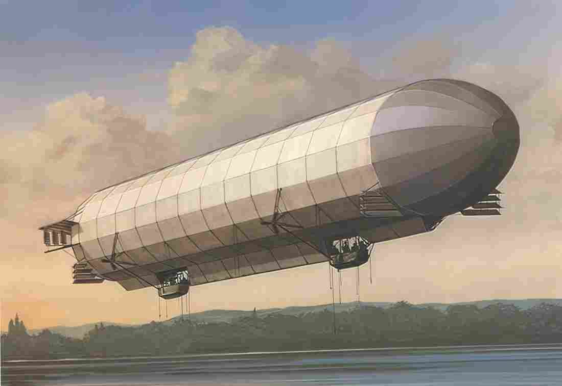 Zeppelin Airship 599 A4 Photo Print