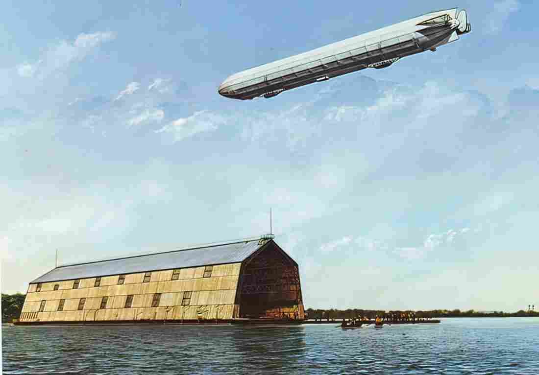 Zeppelin Airship 602 A4 Photo Print