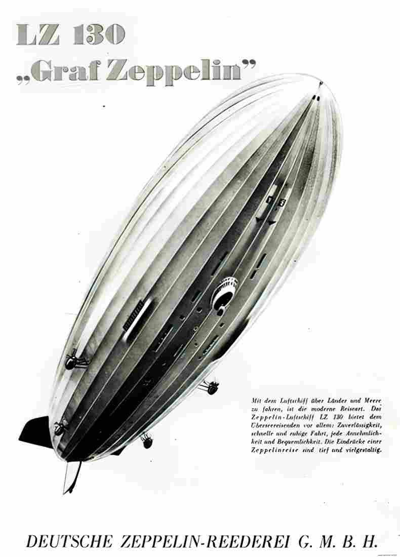 Zeppelin Airship 615 A4 Photo Print