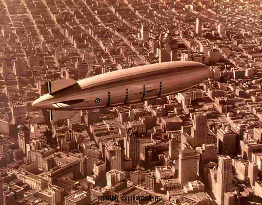 Zeppelin Airship 644 A4 Photo Print