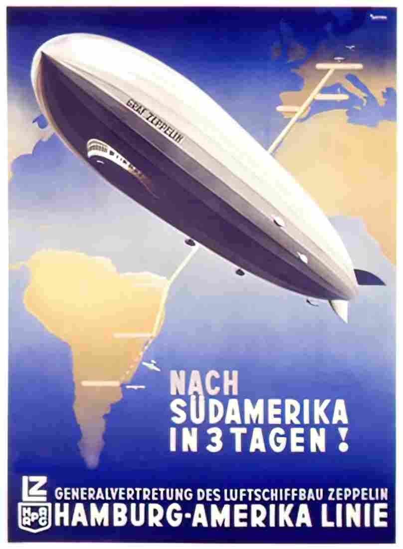Zeppelin Airship 645 A4 Photo Print