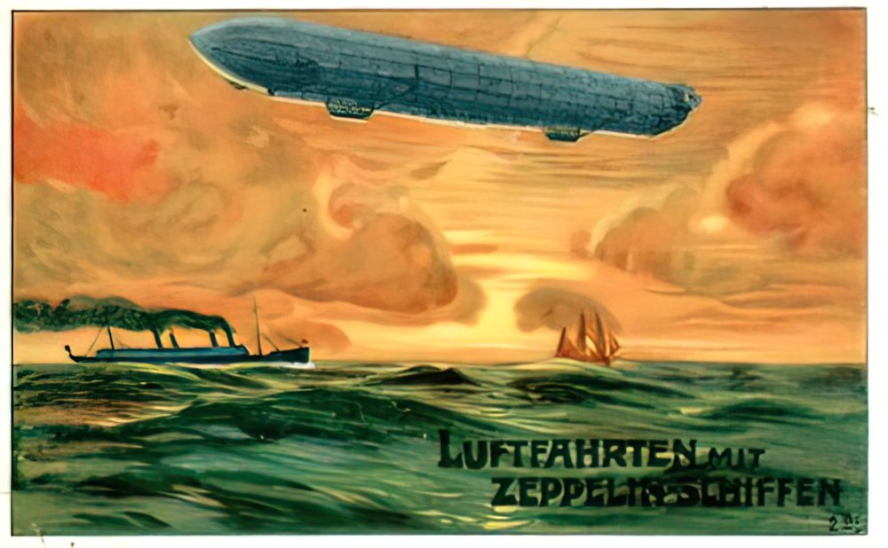 Zeppelin Airship 647 A4 Photo Print