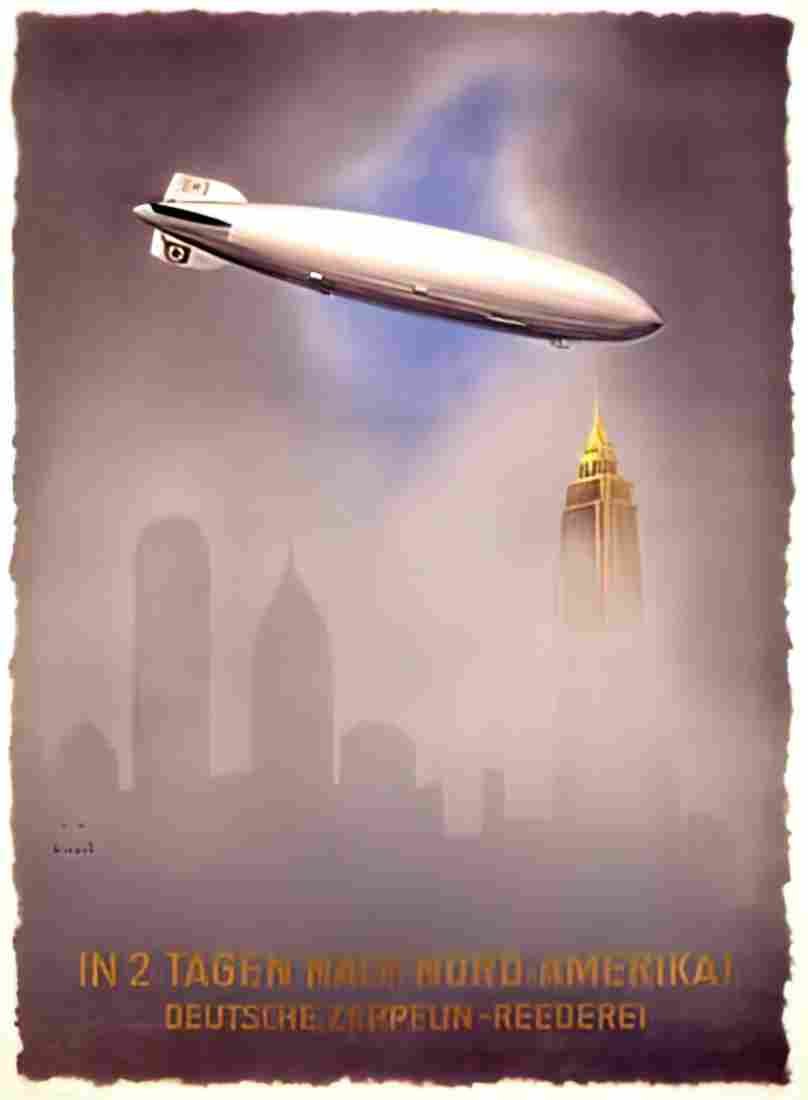 Zeppelin Airship 725 A4 Photo Print
