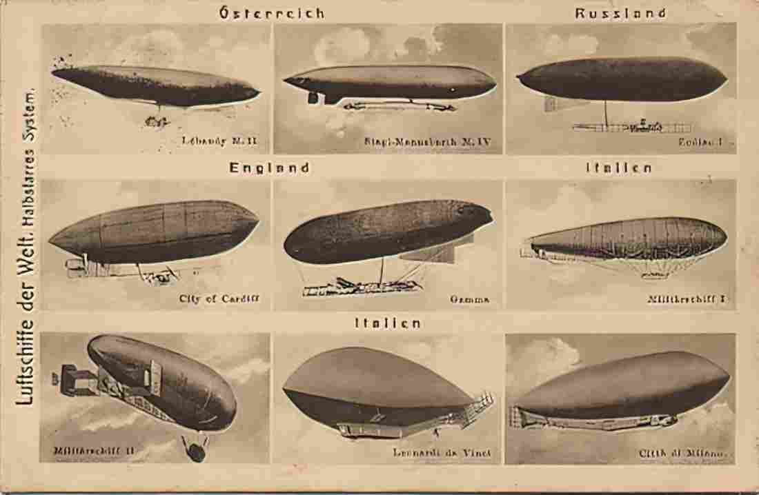 Zeppelin Airship 847 A4 Photo Print
