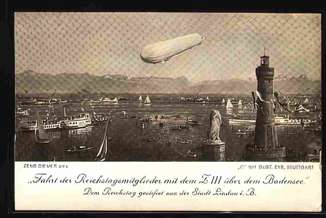 Zeppelin Airship 860 A4 Photo Print