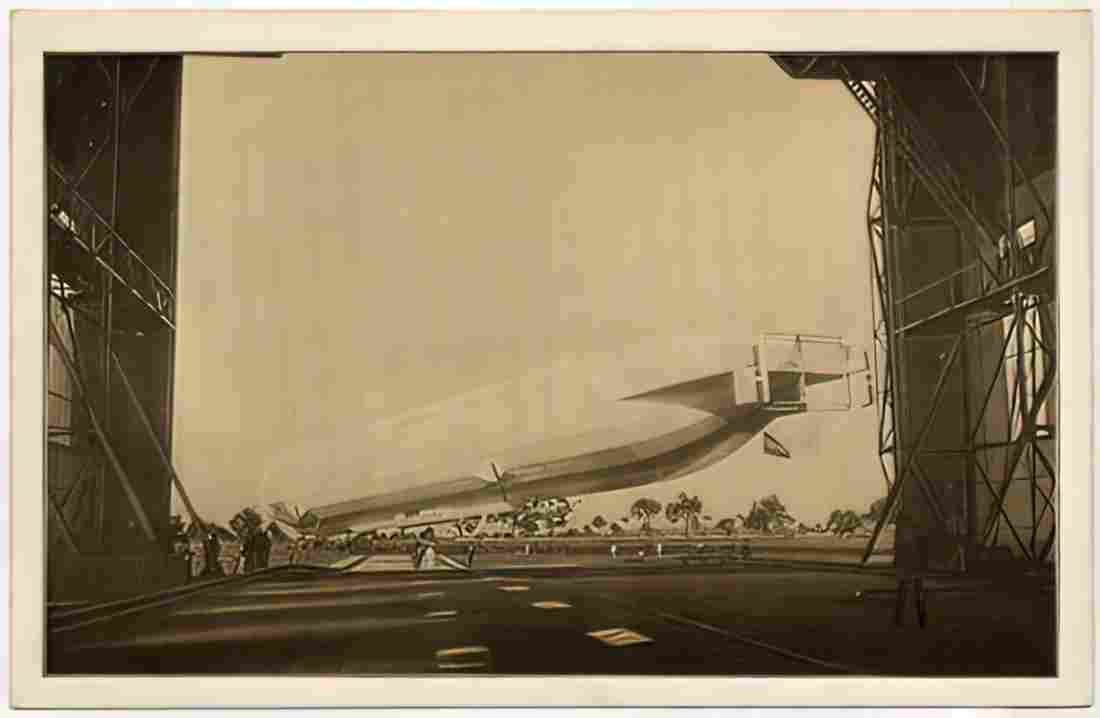 Zeppelin Airship 870 A4 Photo Print