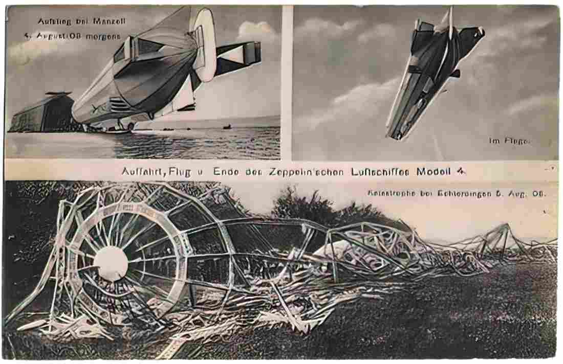 Zeppelin Airship 991 A4 Photo Print