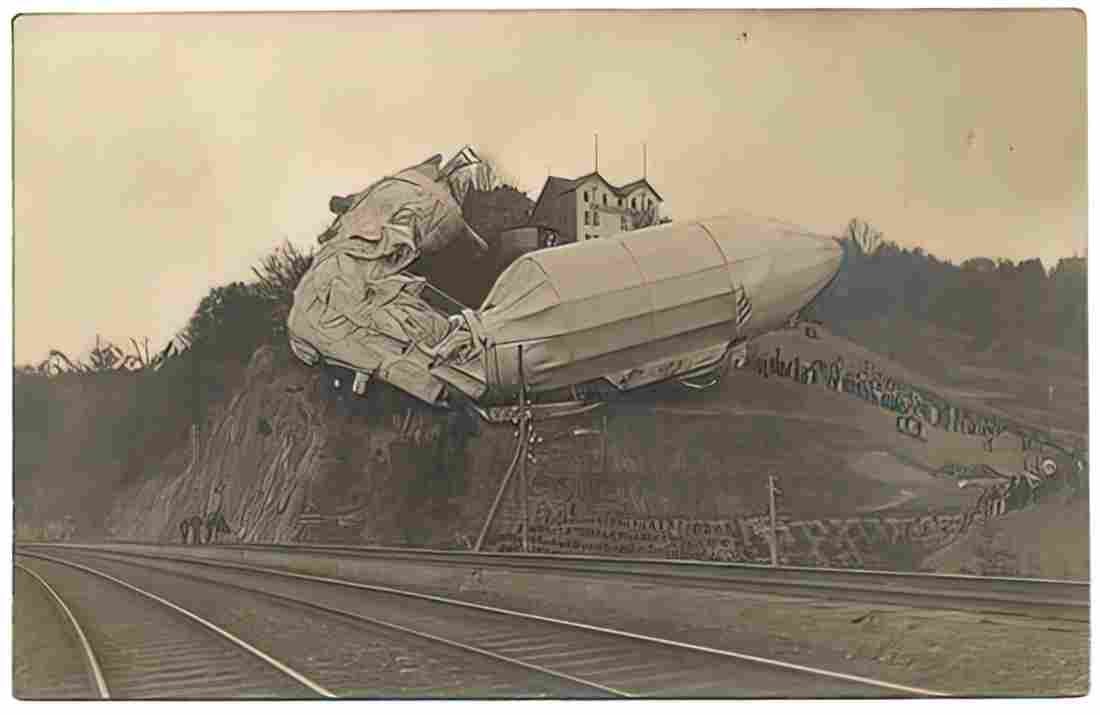 Zeppelin Airship 993 A4 Photo Print