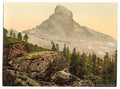 Zermatt Upper Staffelalp Valais Alps of Vintage A4 Photo Print