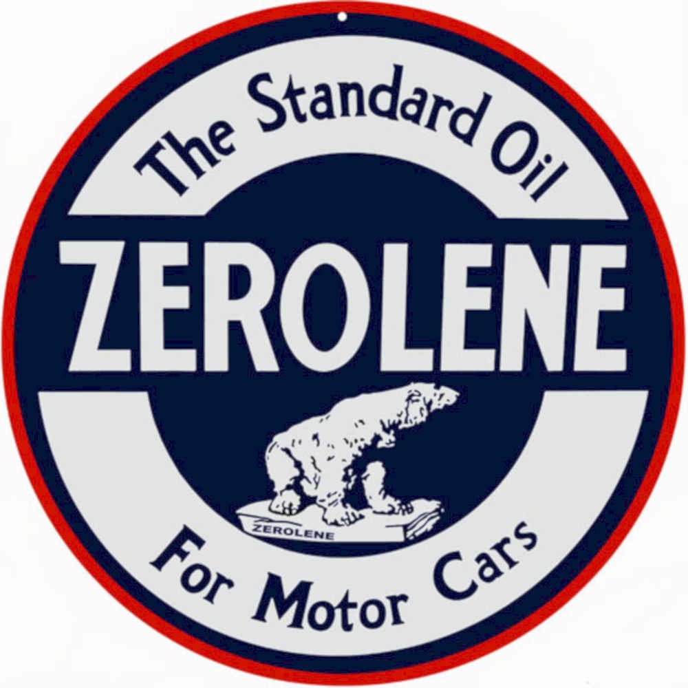 Zerolene Bear Sign Vintage Retro Advert Ads A4 Photo Print