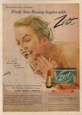Zest Beauty Woman Vintage Retro Advert Ads A4 Photo Print